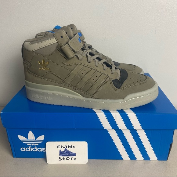adidas Other - Adidas Forum Mid Clay/Dark Gray/Sesame Unisex Shoes Sneakers Men Sz